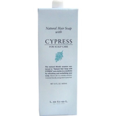 Шампунь Hair Soap with Cypress для ухода за чувствительной, сухой кожей головы с маслом японского кипариса, 1600 мл.
