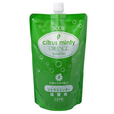 Шампунь для волос Citrus Minty Orange Shampoo, SCOS, 700 мл. (рефил)