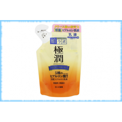 Увлажняющее гиалуроновое молочко Gokujyun Premium, Hada Labo, рефил 140 мл.