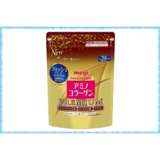 Обновленный аминоколлаген Premium, Meiji, пакет-рефил, курс - 28 дней, 196 гр.