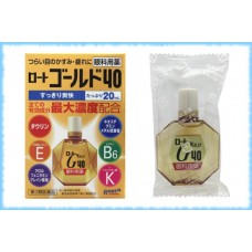 Глазные капли с хондроитином Rohto Gold 40, Rohto, 20 мл.