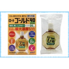 Глазные капли с хондроитином Rohto Gold 40 Mild, Rohto, 20 мл.