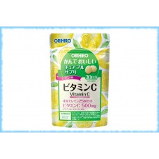 Жевательные таблетки Витамин С (со вкусом лимона), Orihiro, на 30 дней