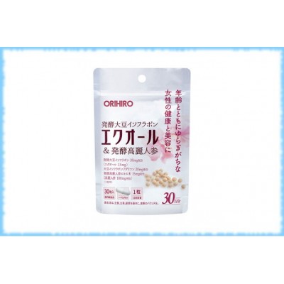 Экуол и зерно женьшеня, Orihiro, на 30 дней