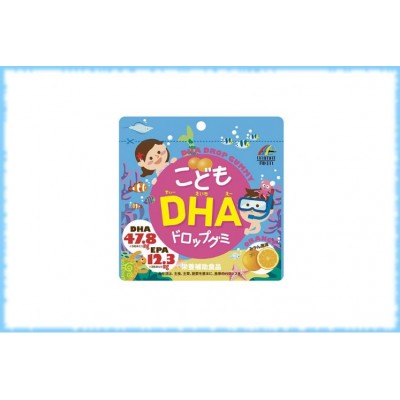 Детский мармелад с омега-кислотами DHA Drop Gummy, Unimat Riken, на 30 дней