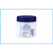 Увлажняющий и питающий молочный крем Kumano Yushi Reihaku Hatomugi Milky Cream, 300 гр.